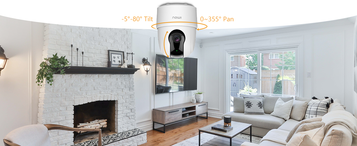 Imou 2K Überwachungskamera Innen 360° WLAN Baby Kamera mit AI Personen-/Geräusch-/Bewegungserkennung, Nachtsicht, Hunde Kamera Überwachung Innen mit APP, Zwei-Wege-Audio, Sirene,Funktioniert mit Alexa